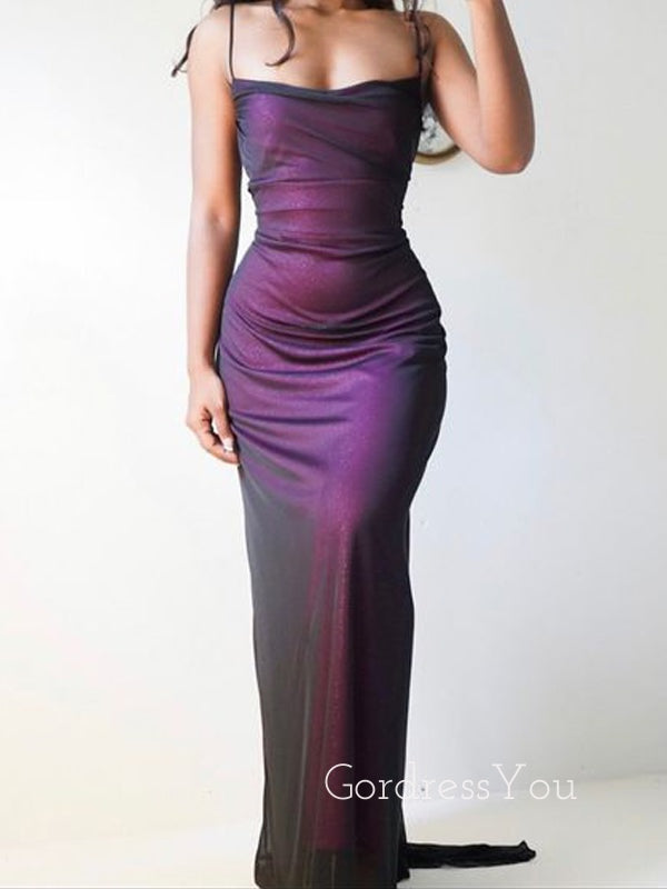 dark purple prom dresses